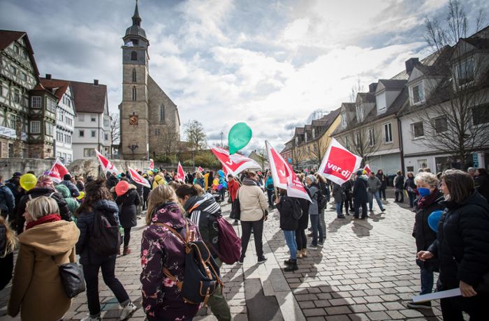 Warnstreik im Kreis Böblingen: Dutzende Kitas haben erneut geschlossen