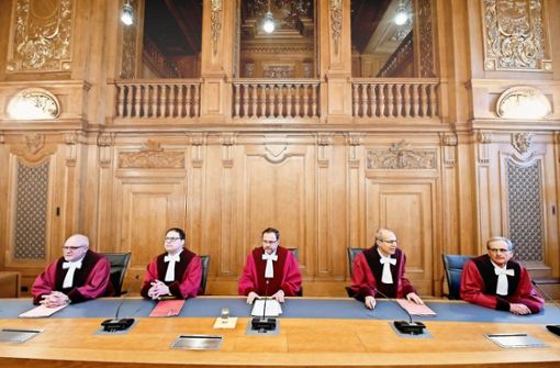 Der 7. Senat des Bundesverwaltungsgerichts unter dem Vorsitz von Andreas Korbmacher (Mitte) hat sein Urteil gesprochen. Foto: AP