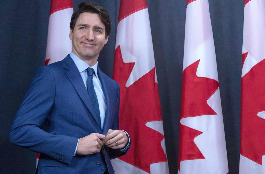 Kanadas Premierminister Justin Trudeau vor dem Karrieresprung in die Zeichentrickwelt Foto: AFP