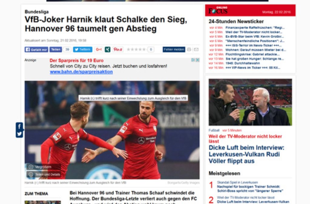 Für den Focus ist Harnik der "VfB-Joker".