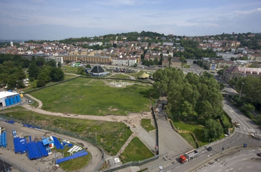 Blick auf einen Teil des Schlossgartens im Mai 2012