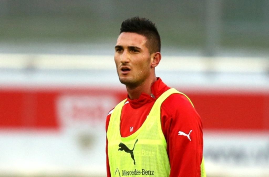 Der Italiener Federico Macheda hat am Donnerstag mit dem VfB trainiert.