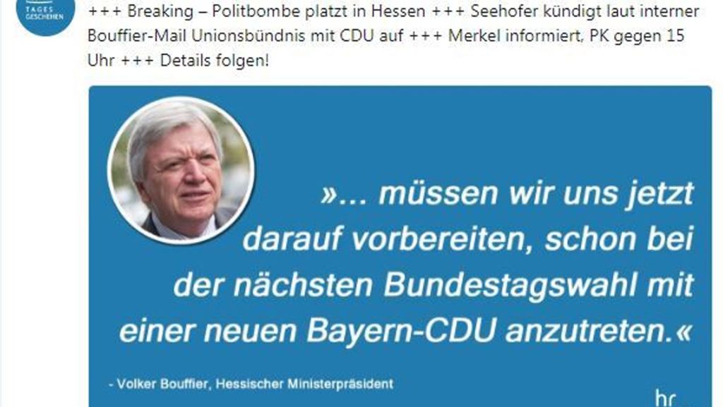 Angeblicher Koalitionsbruch von CDU/CSU: Satire-Zeitschrift Titanic setzt offenbar gefälschten Tweet ab
