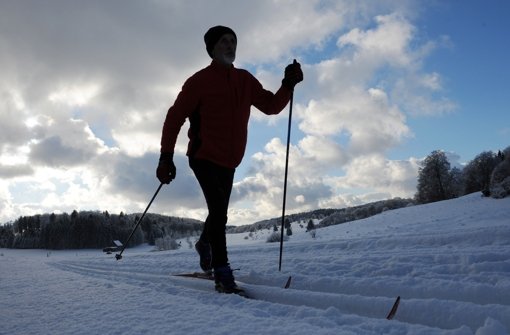 Auf Langlaufskiern sind viele unterwegs – eine Alternative ist das Wandern mit Schneeschuhen, das im Biosphärengebiet angeboten wird. Foto: Lenk