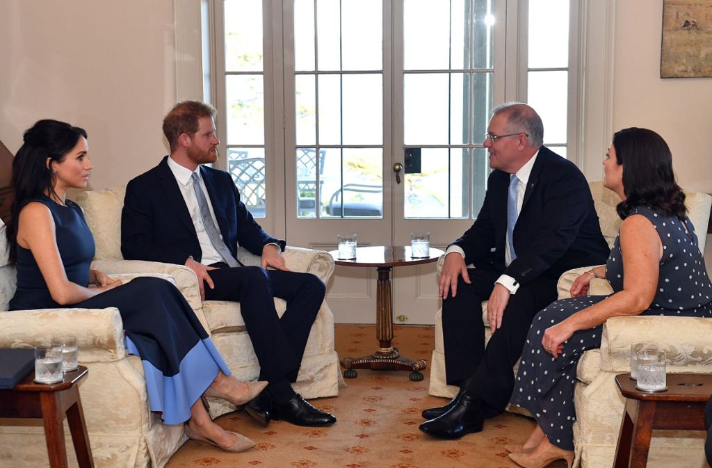 Zuvor hat sich das Paar mit Australien Premierminister Scott Morrison und dessen Frau Jenny Morrison getroffen.