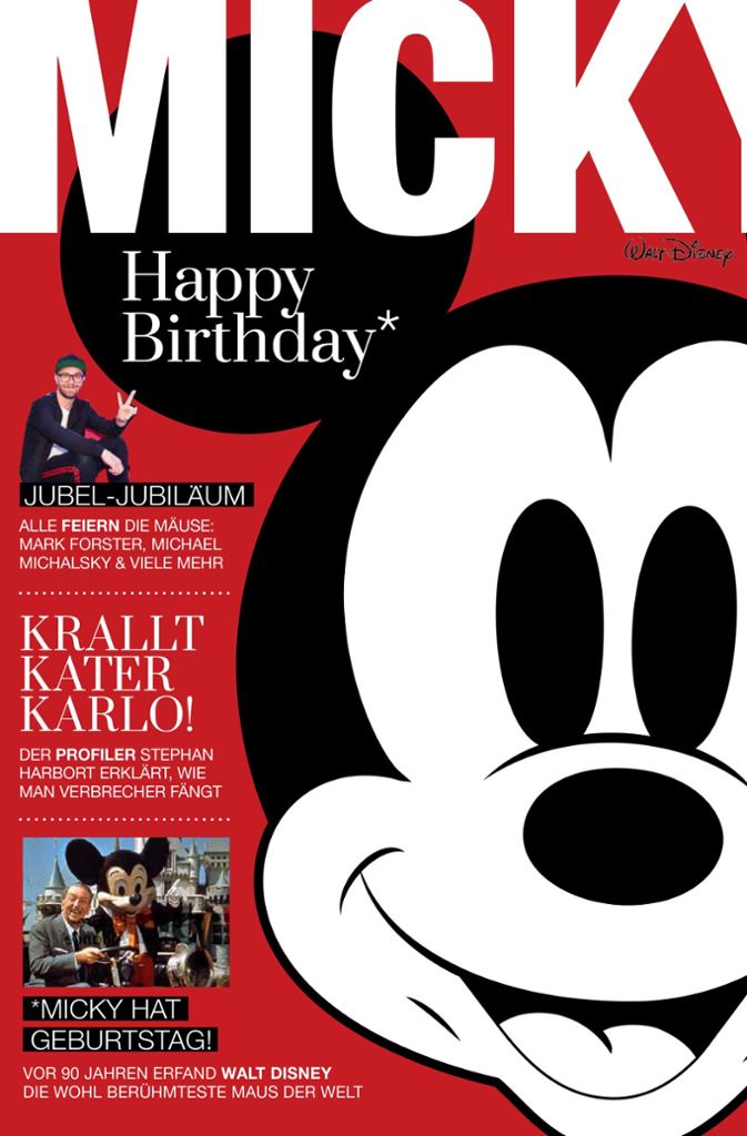 Das „Micky“-Lifestyle-Magazin hat den Mäuserich auf dem Cover, ...
