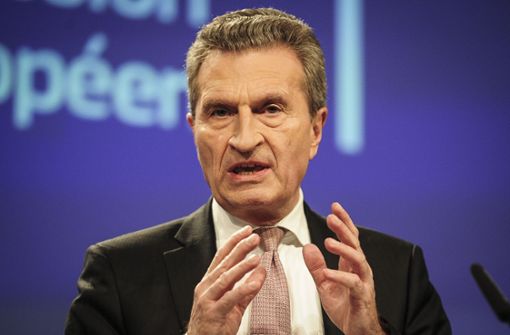 Ex-Ministerpräsident Günther Oettinger sprach vor heimischem Publikum. Foto: dpa
