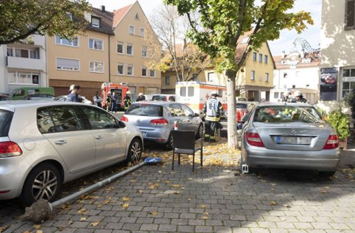 Der Unfall ereignete sich vor einer Gaststätte in Stuttgart-Münster. Foto: 7aktuell.de/Frank Herlinger