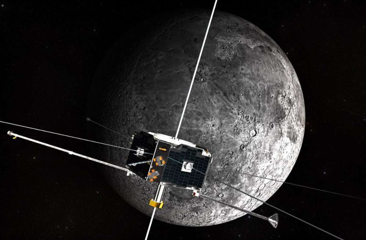Künstlerische Darstellung des „Artemis“-Raumschiffs in der Umlaufbahn um den Mond. Zurück zum Mond – und dann zum Mars: Mit dem „Artemis“-Programm plant die Nasa die Zukunft der bemannten Raumfahrt in ganz großem Stil.