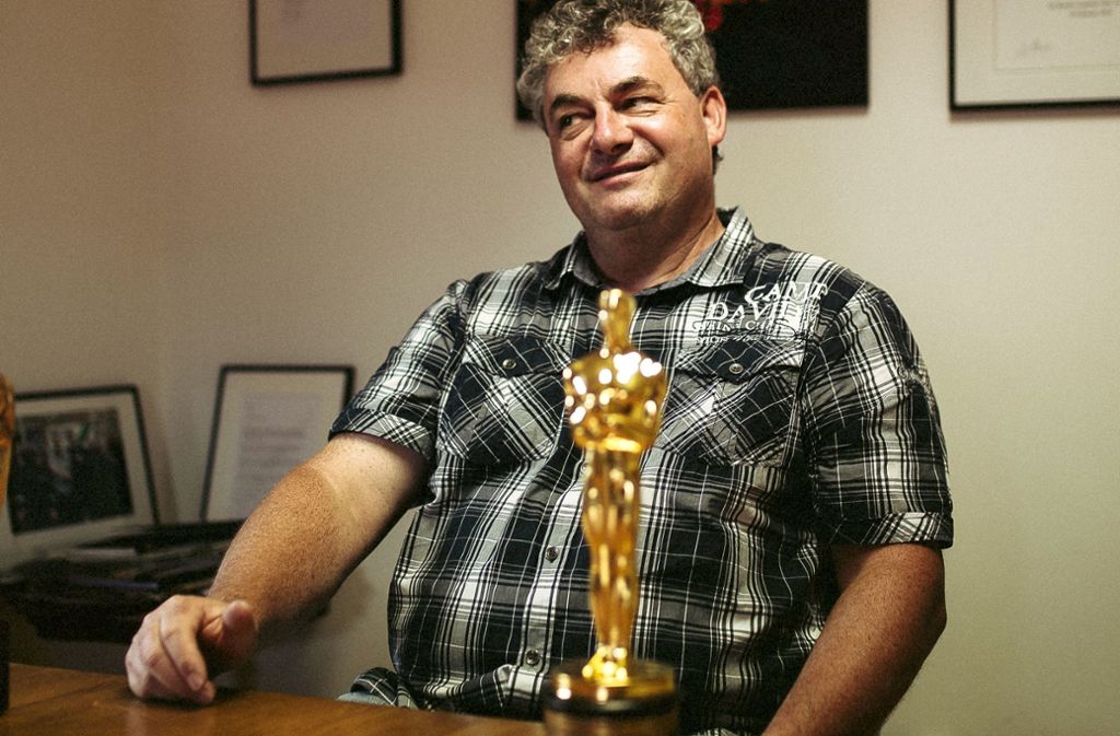 Gerd Nefzer und sein Oscar Foto: Nefzer