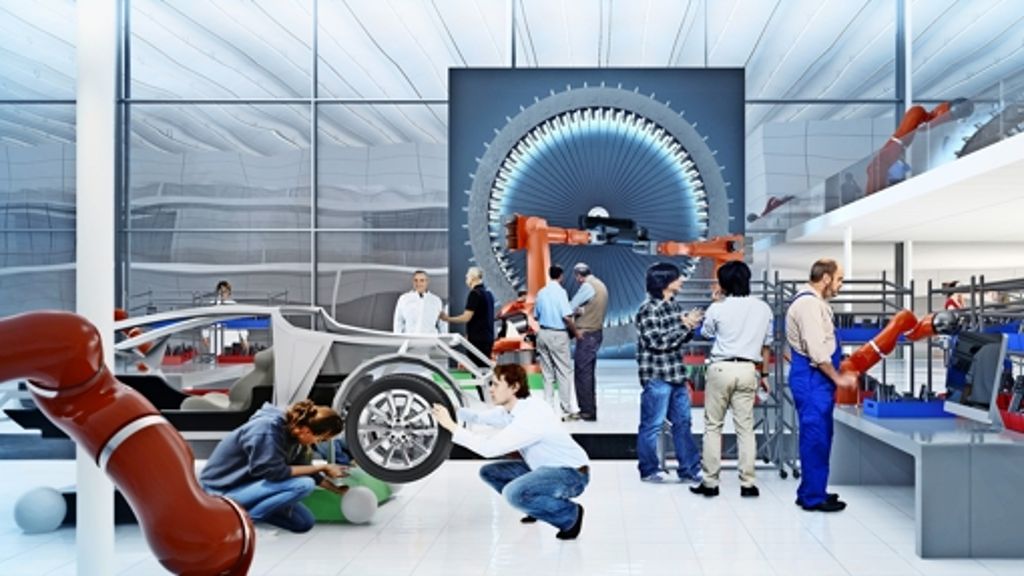  Im Herzen des Universitätsgeländes wird Platz für das Projekt Arena 2036 geschaffen. Ingenieure von Daimler und Co. wollen dort zusammen mit Wissenschaftlern die Zukunft des Automobilbaus gestalten. 