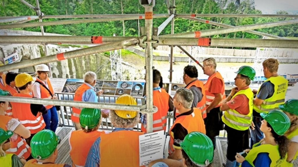 Die Sonnenwirtin Silke und das  S 21- Bahnprojekt: Flott frisst sich  Käthchen im Aichelberg   voran