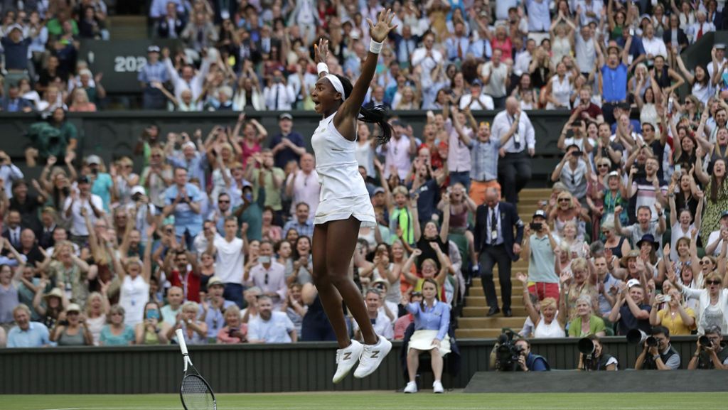 Cori Gauff  in Wimbledon: Tennis-Teenie begeistert mit grandioser Aufholjagd