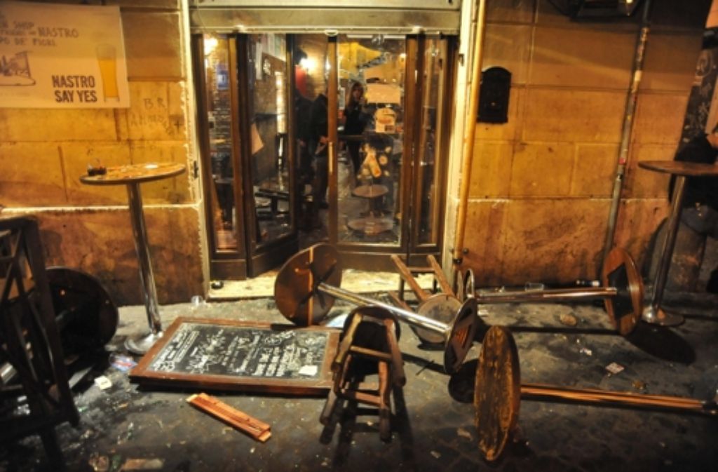 In dieser Bar haben Lazio-Fans Ende November Tottenham-Anhänger angegriffen. Foto: dpa