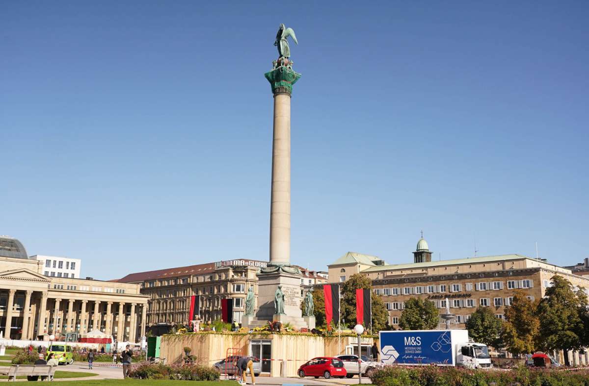 Am 24. September beginnt das Historische Volksfest auf dem Schlossplatz.