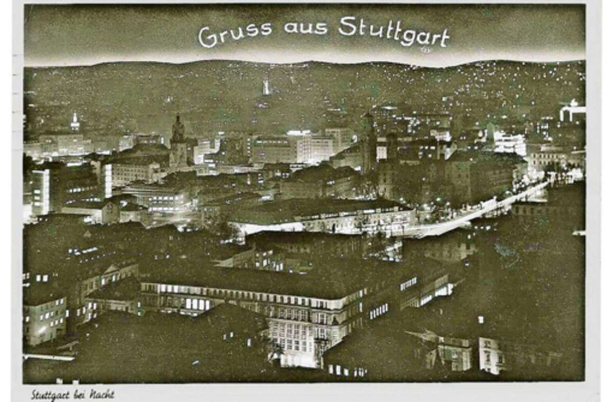 Die Stadt leuchtet: Stuttgart bei Nacht in den 1950er