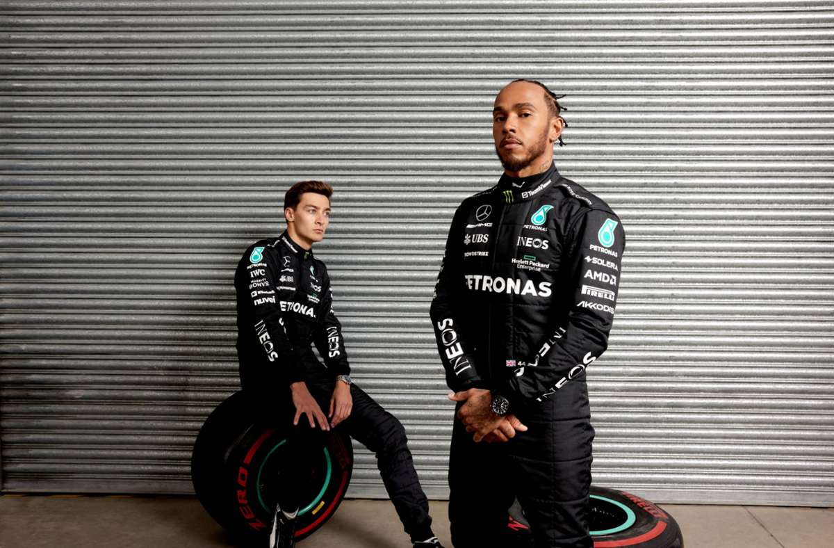 Das bewährte Mercedes-Fahrerduo: Lewis Hamilton (re.) und George Russell.