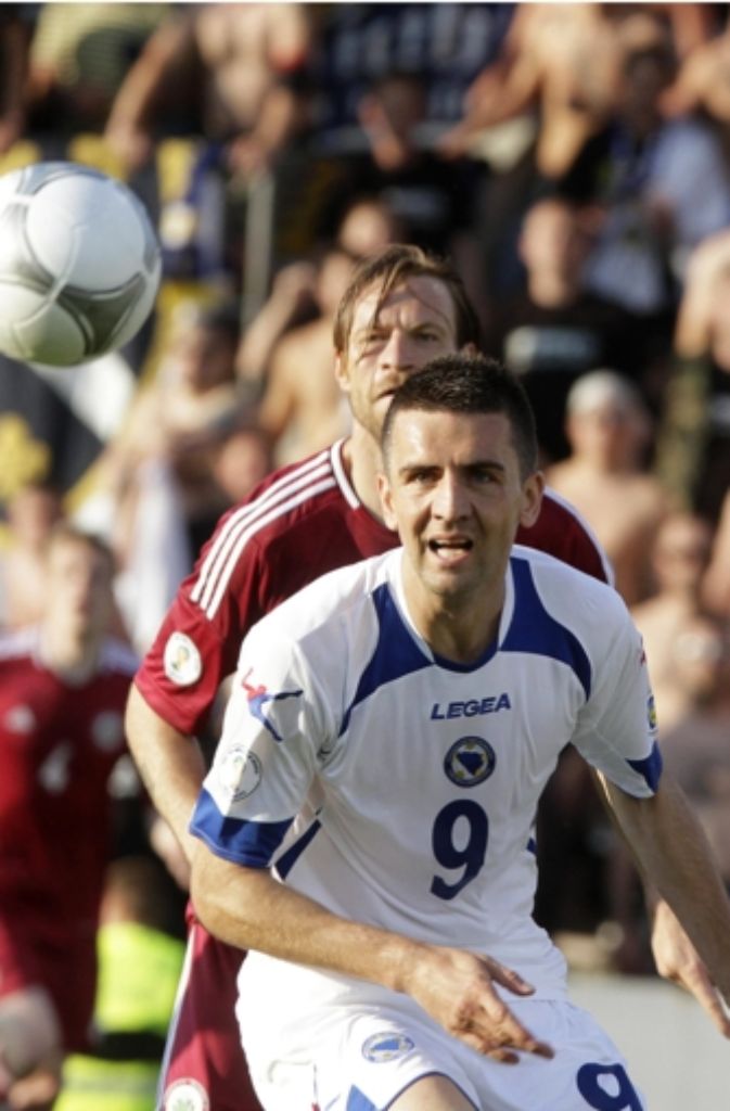 Vedad Ibisevic will für Bosnien-Herzegowina Tore schießen.