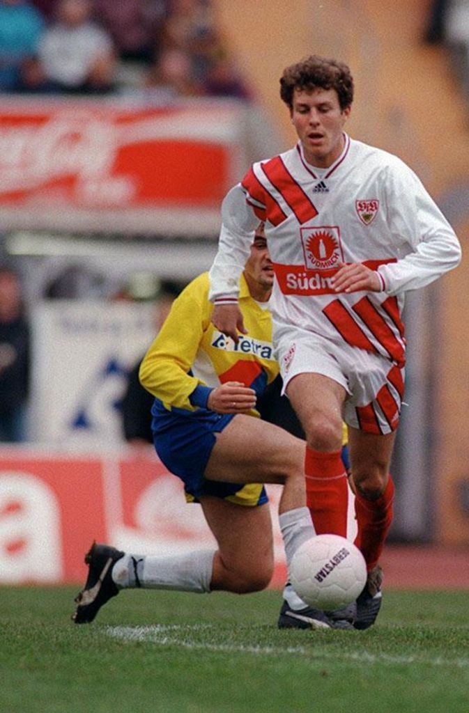 In jungen Jahren beim VfB am Ball - 1991 war Kienle aus der A-Jugend der Stuttgarter Kickers nach Cannstatt gewechselt.