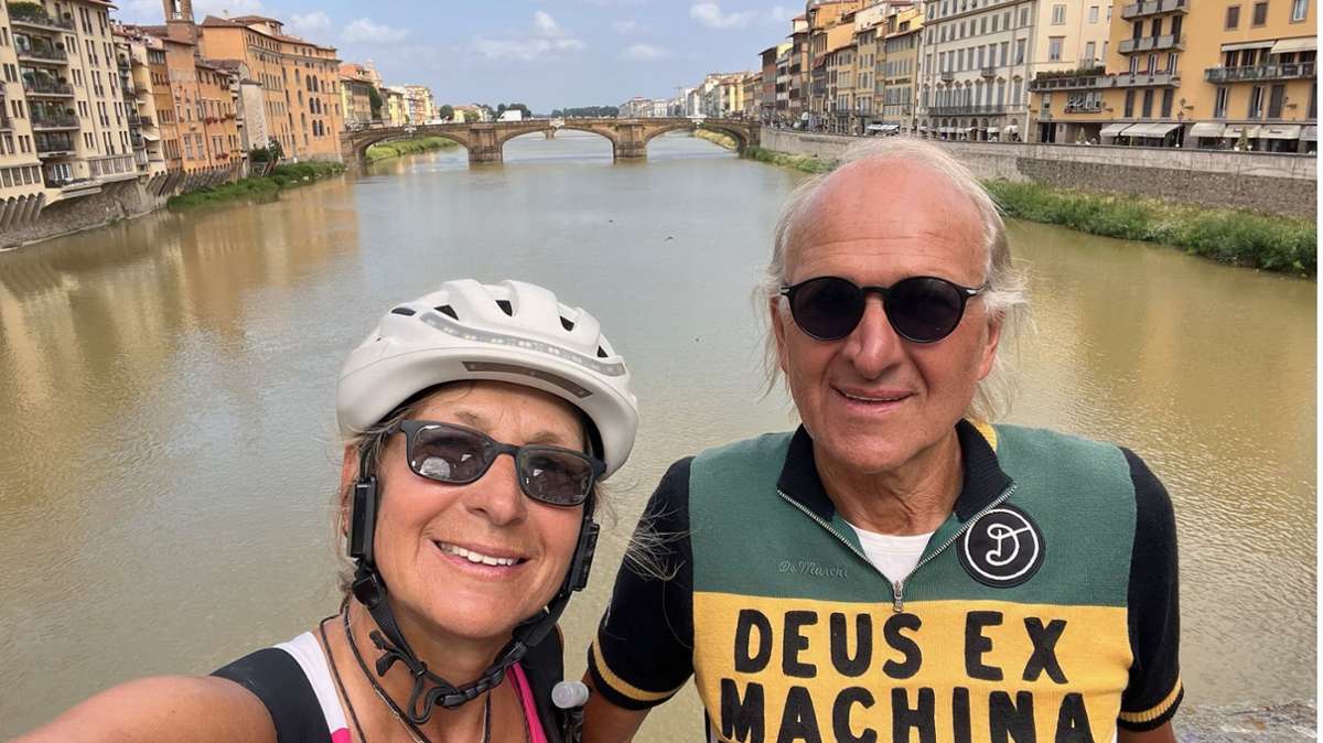 2023: Florenz ist eine Etappe auf der 6000-Kilometer-Radtour durch Europa.