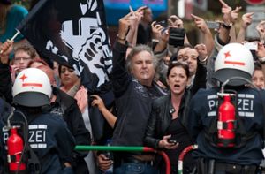 Antifa demonstriert auch ohne Nazis