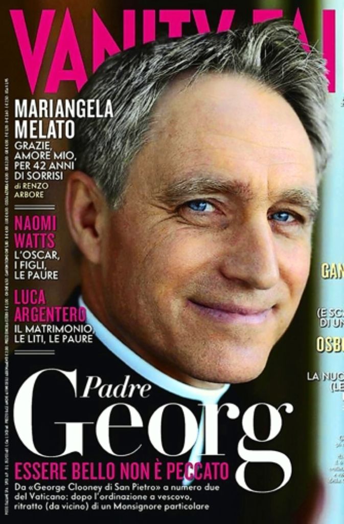 Gänswein auf dem Cover der italienischen „Vanity Fair“ ...