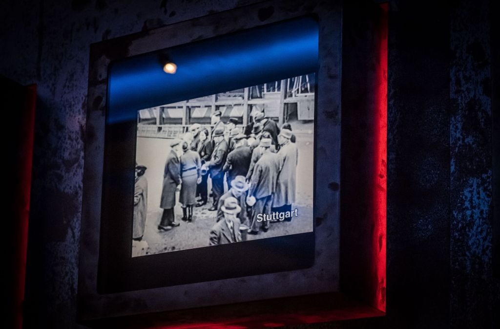 Ausschnitte aus einem Progragandafilm der Nazis vom Sammellager auf dem Killesberg. Ausschnitte davon sind in der Dauerausstellung  im Haus der Geschichte zu sehen. Foto: Lichtgut/Achim Zweygarth