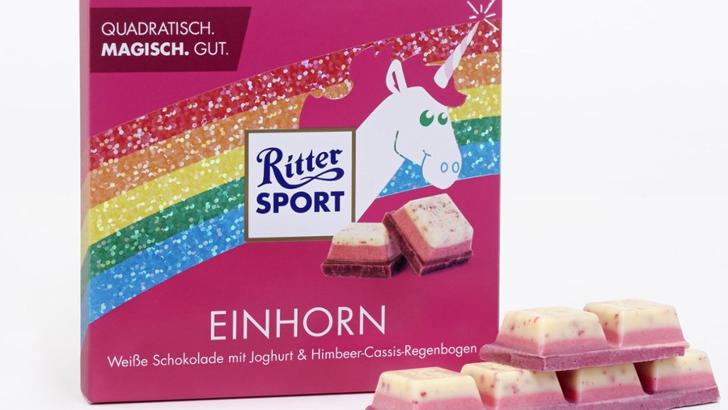„Ritter Sport“ Einhorn-Schokolade: #glittersport nach 20 Stunden ausverkauft