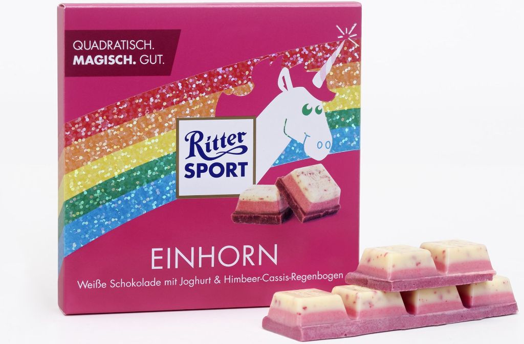 Ritter Sport Einhorn Schokolade Glittersport Nach 20 Stunden