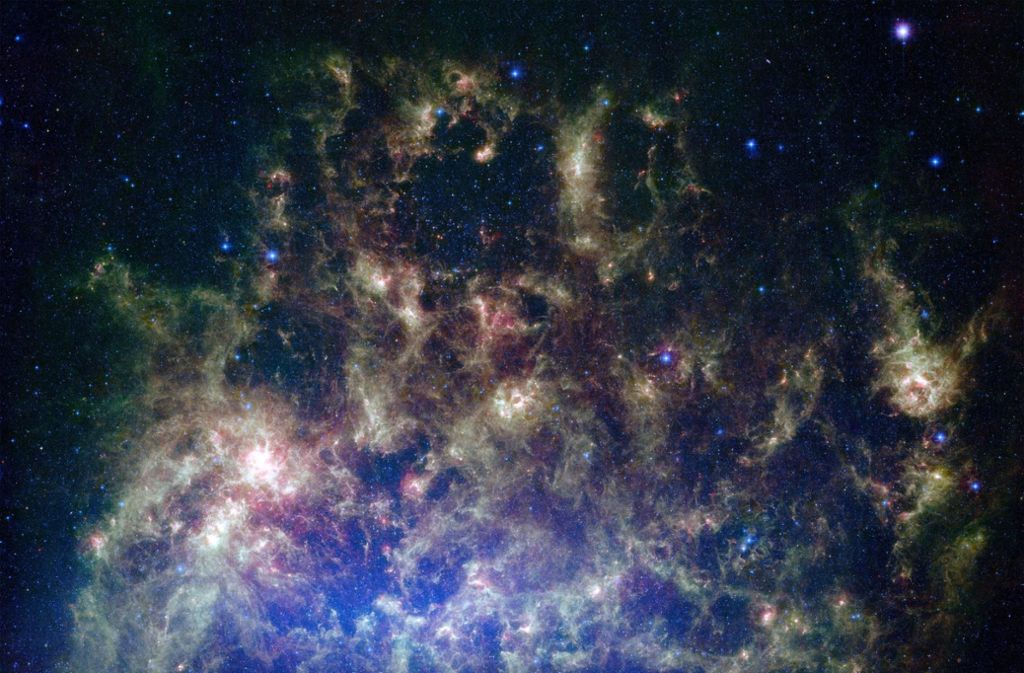 Berechnungen von Forschern der Durham University in England nach könnte die Große Magellansche Wolke, die rund 160 000 Lichtjahre von der Milchstraße entfernt ist mit unserer Heimatgalaxie kollidieren.