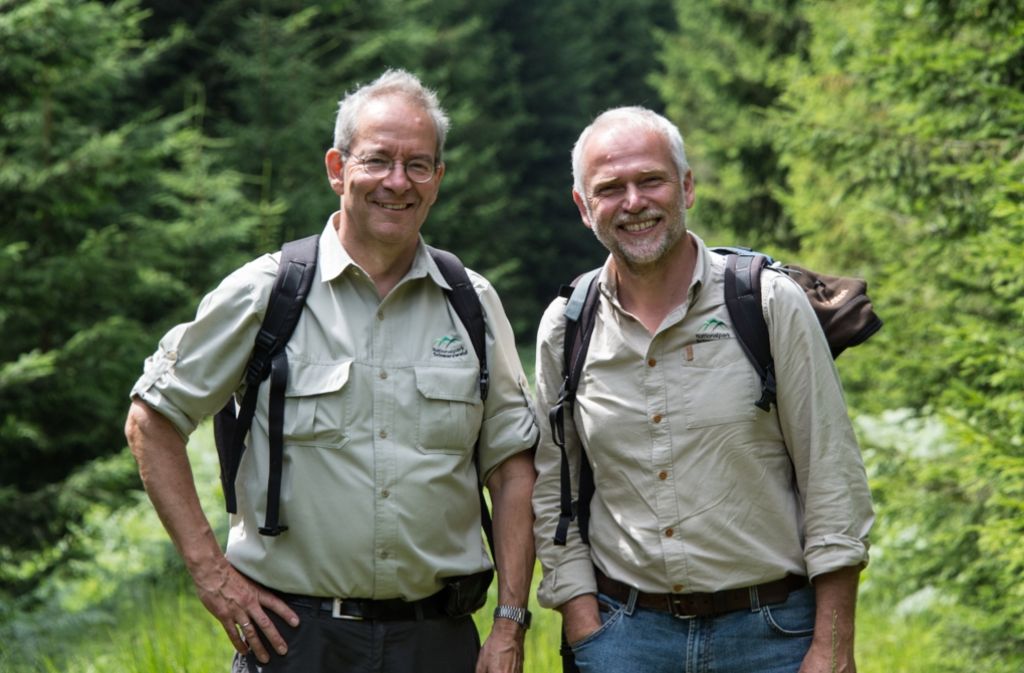 Die Nationalparkdirektoren Thomas Waldenspuhl (links) und Wolfgang Schlund