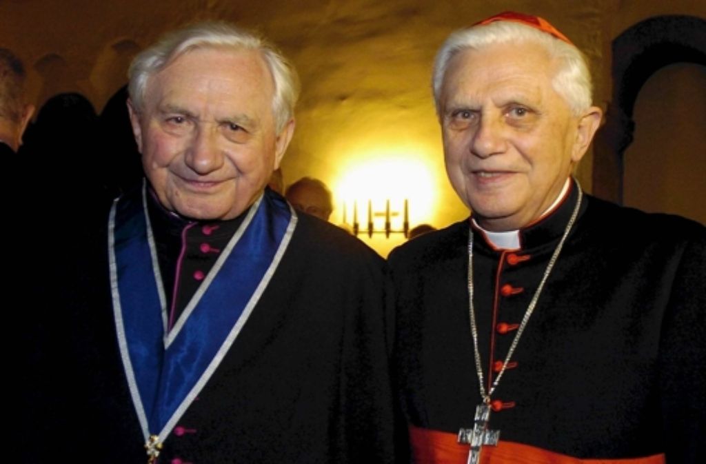 Georg Ratzinger, Kirchenmusiker, und sein Bruder, Papst Benedikt XVI.