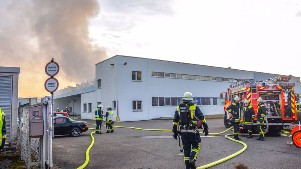 Brand in Kirchheim/Teck: Vier Mitarbeiter  in Krankenhaus