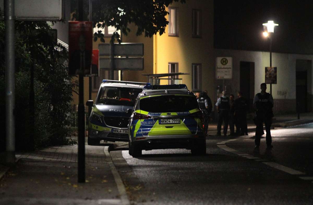 Polizeieinsatz an einer Synagoge in Hagen