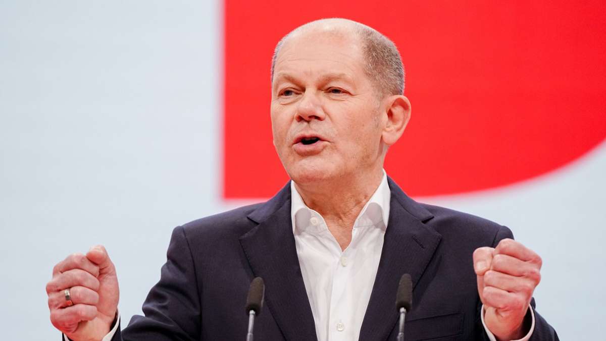  Der neue Bundeskanzler Olaf Scholz mahnt zu Zusammenhalt in der Gesellschaft. Welche Schwerpunkte er in seiner Rede auf dem SPD-Parteitag setzte. 
