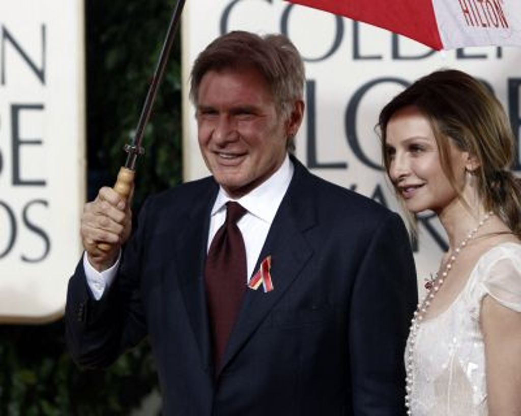 Harrison Ford mit seiner Partnerin Calista Flockhart