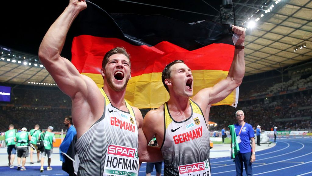  Die Speerwerfer Thomas Röhler und Andreas Hofmann haben Gold und Silber bei der Leichtathletik-Europameisterschaft gewonnen. Es ist der erste deutsche Sieg seit 32 Jahren. 