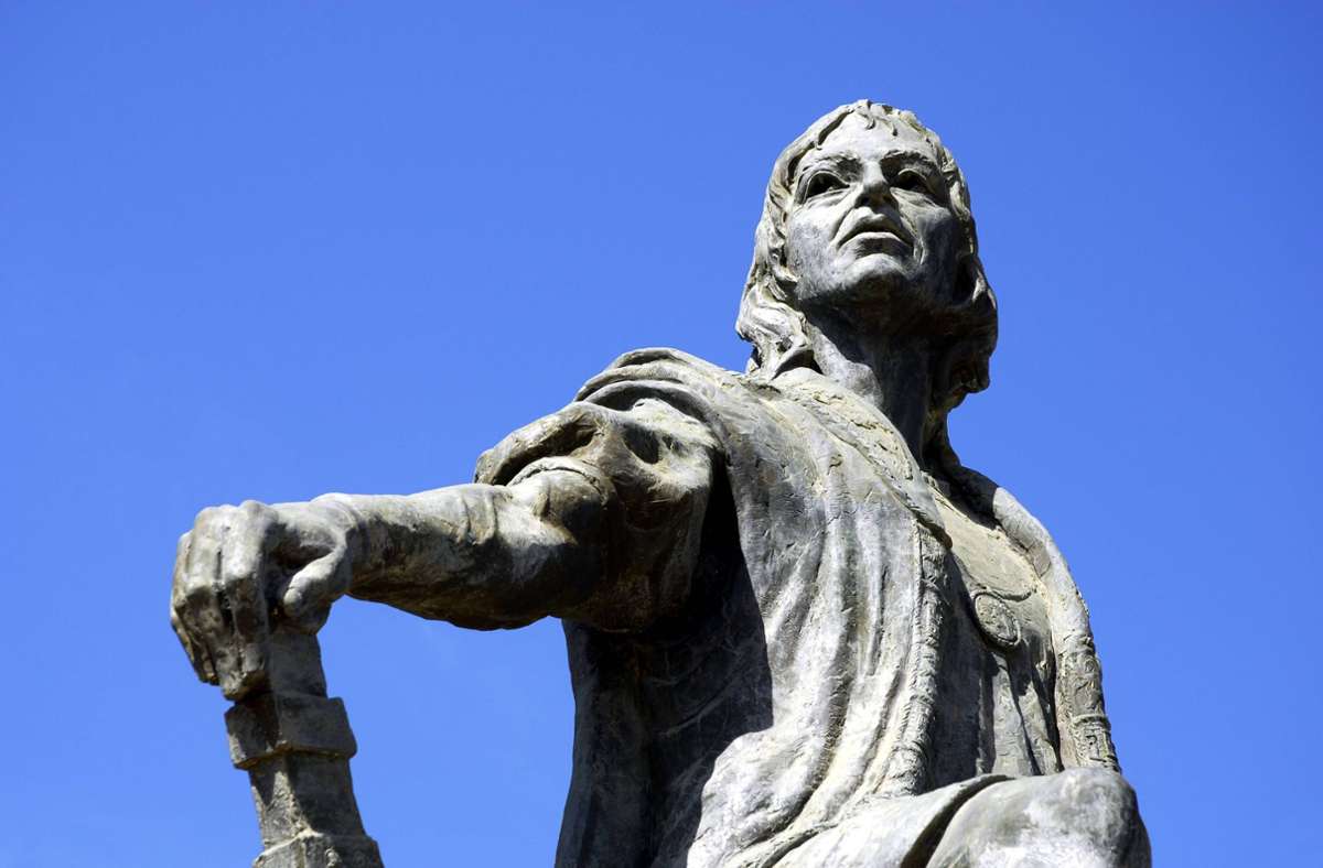 Kolumbus-Denkmal im südspanischen Palos de la Frontera, Startpunkt seiner ersten Reise im Jahr 1492