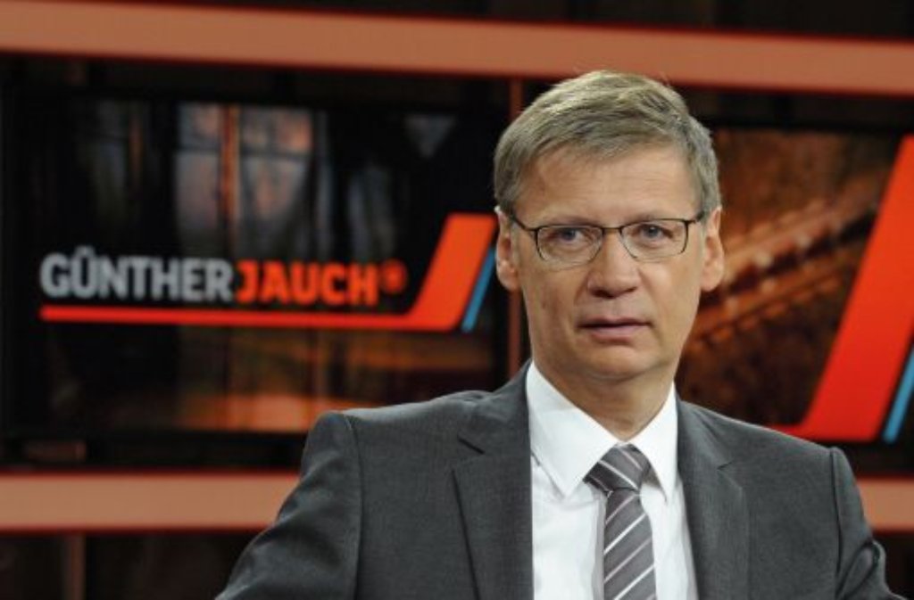Der Moderator Günther Jauch tritt am Sonntag seinen Dienst bei der ARD an.
