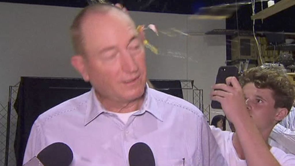  Ein 17-Jähriger schlägt dem australischen Senator Fraser Anning vor laufenden Kameras ein Ei auf den Kopf und erhält dafür viel Zuspruch. Der Politiker ist für seine Fremdenfeindlichkeit bekannt. 