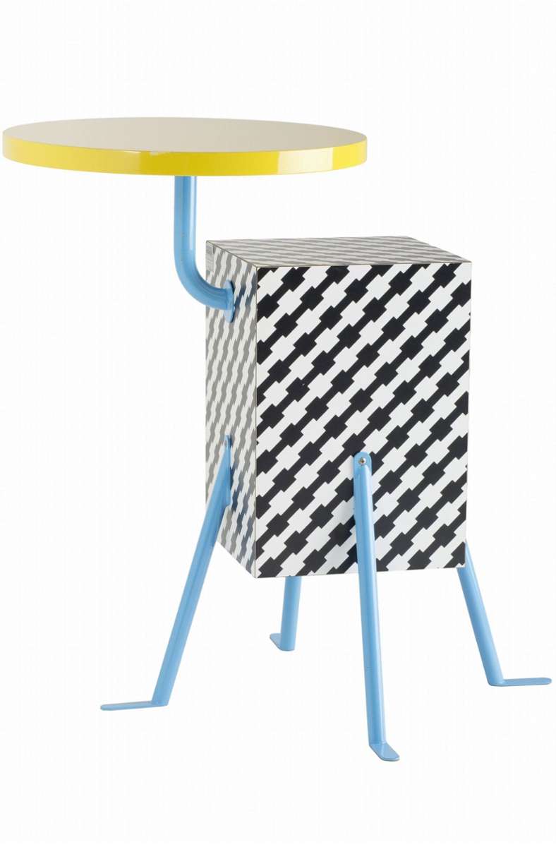 Typischer könnte ein „Memphis“-Möbel kaum sein wie der Tisch „Kristall“, den Michele de Lucchi 1981 entwarf.