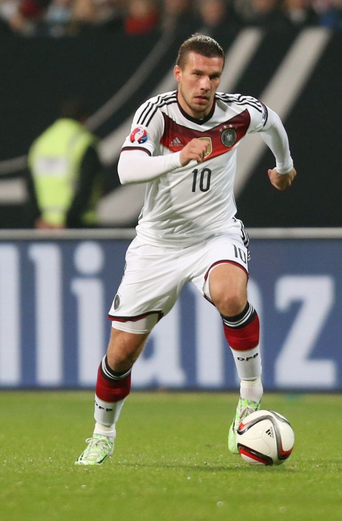 Mit der deutschen Nationalmannschaft nahm Lukas Podolski seit der EM 2004 an jedem großen Turnier teil und absolvierte insgesamt 127 Länderspiele.