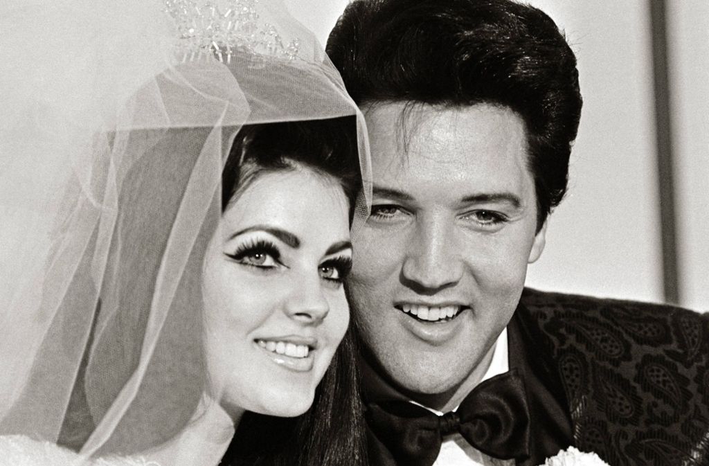 Priscilla und Elvis Presley am Tag ihrer Hochzeit am 1. Mai 1967 in Las Vegas.