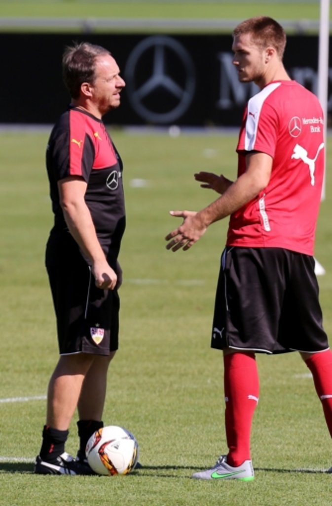 Alexander Zorniger (links) und Toni Sunjic.