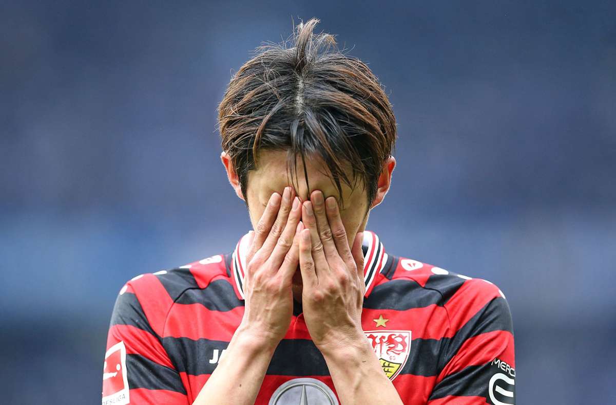 Der VfB hat wieder einmal in einem immens wichtigen Spiel nicht gewonnen. Kann es nicht fassen: Hiroki Ito.