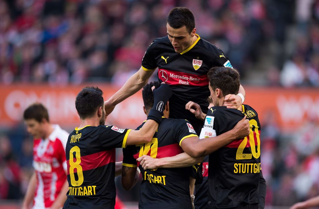 Für Optimisten: „In der Bundesliga hat der VfB schon mal drei Punkte sicher – in Köln gewinnen sie nämlich immer.“