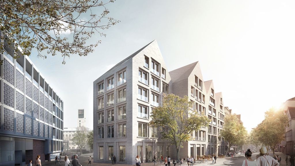 Neubau in Stuttgart: Kleinteilige Giebelhäuser für die Altstadt