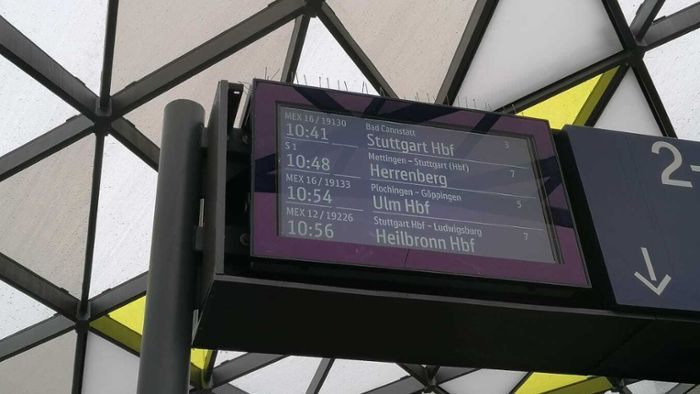 Bahnstreik in Esslingen: Starke Einschränkungen im Bahnverkehr
