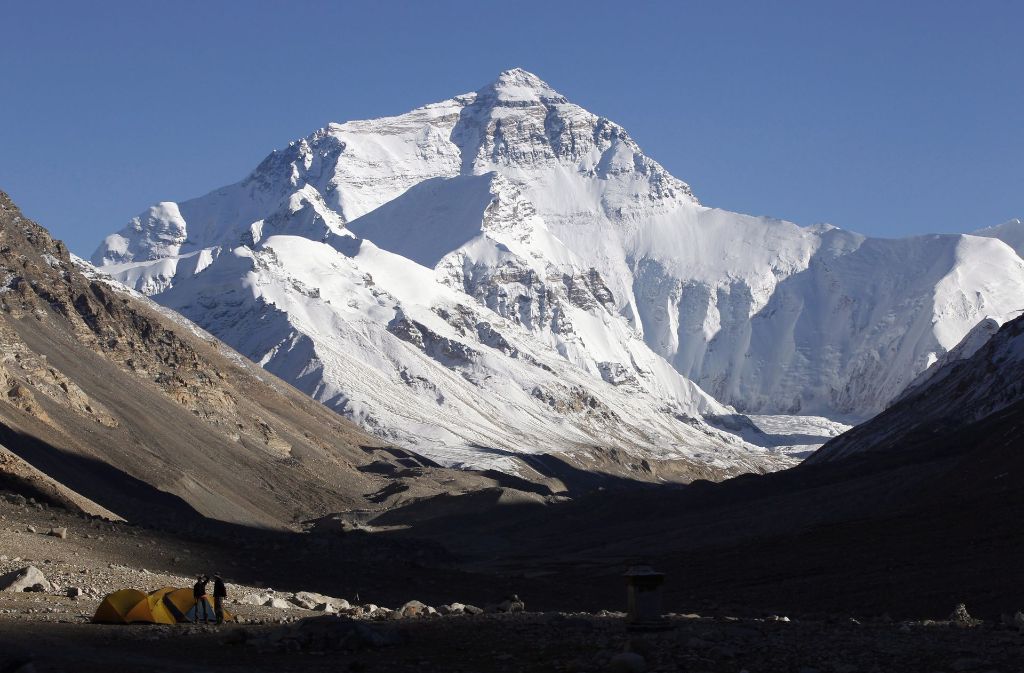 Blick auf das Tal des Schweigens auf 6000 Meter der Südseite des Everest.
