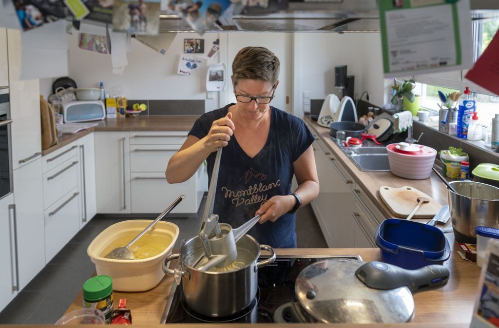 Sarah Frantz kocht für ihre drei Kinder, ihren Mann – und für Nicole Kraemer.